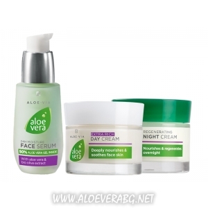 Комплект за Грижа за Лицето за Подхранена и Регенерирана кожа, Aloe Vera